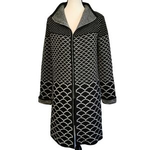 Cocogio Long Open Cardigan/Jacket Acrylic & Wool - Sz S Open To Offers